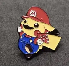 【 マリオピカチュウ☆バッジ☆ピカチュウ☆マリオ
