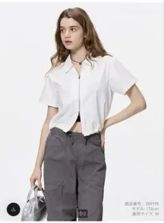 GU✩フロントジップシャツ 新品未使用