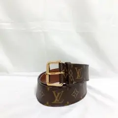 希少 ルイ ヴィトン モノグラム サンチュール ベルト ブラウン M9836