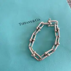 【希少なラージサイズ!!】Tiffany ティファニーハードウェアブレスレット