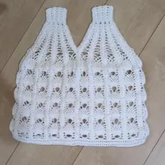 手編みレースバック