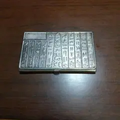エジプト ヒエログリフ模様カードケース