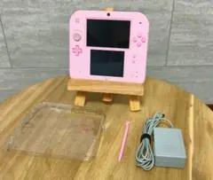 【美品】ニンテンドー2DS ピンク 本体　充電器、ケース、タッチペン付属