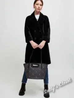 ❤️22秋冬新作 ♡ maje 黒ロングコート 新品♡ 036