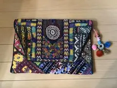 RHC ロンハーマン アフガン刺繍 クラッチ ポーチ　①