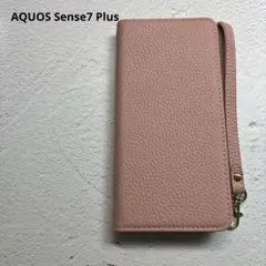 AQUOS Sense7 Plus 手帳型ケース　ピンク