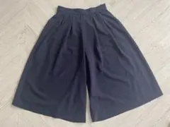 ネイビー　ガウチョパンツ