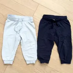 H&M ボトムス　パンツ　2枚セット　ブルー　ネイビー