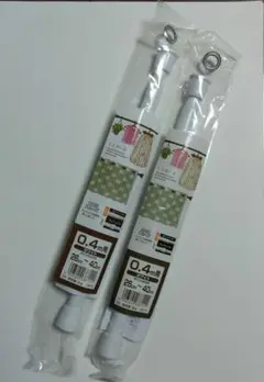 ホワイト 突っ張り棒 0.4m用 2本セット