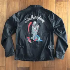 【美品】ナインマイクロフォンズ ブラック コットンジャケット M