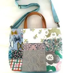 美品☆ミナペルホネンハンドメイドバッグ ミナペルホネン ハンドメイド バッグ ボストン タンバリン