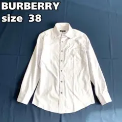 美品★BURBERRY ブラックレーベル 長袖シャツ 38