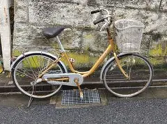 自転車 内装3段 大径アルミフレーム軽快車 走れますが古く状態悪し