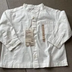 スタンドカラーシャツ ホワイト 100cm