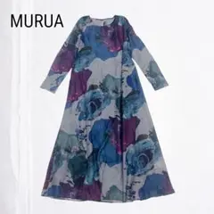 MURUA ペイント シアー ワンピース