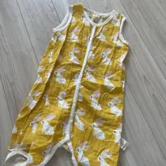 夏用ウサギ柄イエロースリーパー100～
