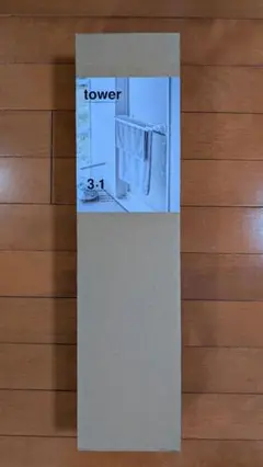 山崎実業 tower 浴室扉タオル掛け上 バスタオルハンガー タワー ホワイト