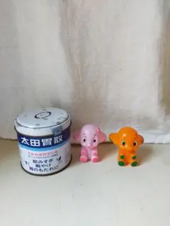 レトロな缶とサトちゃん（太田胃散）