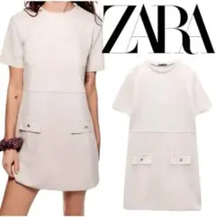 ZARA フェイクスエード ミニワンピース