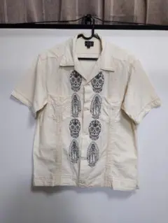 SCHOTT キューバシャツ　アイボリー