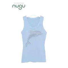 【nugu】【haku】キュービックドルフィンタンクトップ ブルー 新品未使用