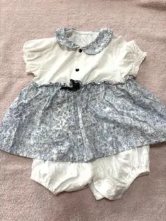 【SALE】ナルミヤ花柄ツーウェイオール80センチ