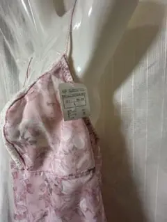 [新品]花柄レースキャミソール ピンク