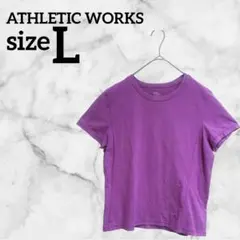 ATHLETIC WORKS【L】Tシャツ 半袖 紫