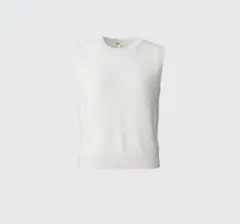 ユニクロ　カシミヤクルーネックショートセーターノースリーブ　新品未使用
