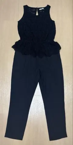 黒 レーストップス パンツセットアップ