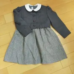 ファミリア familiar フォーマル チェック ワンピース 115