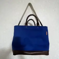 COACH コーチ ブリーカー キャンバス ビーチトート ブルー