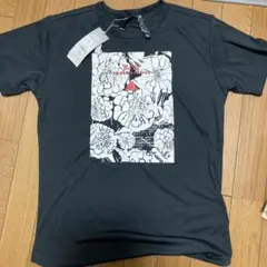 adidas 花柄 Tシャツ ブラック M タグ付き！