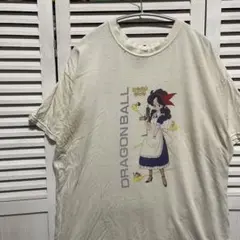 アニメ Tシャツ 古着 白 ドラアゴンボール ランチ レトロ 漫画 キャラ