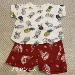 banshes パイナップル柄 Tシャツとショートパンツセット 90cm