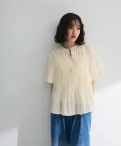 新品未使用品・2点セットマジョリカシャーリングブラウス＋タンクトップ