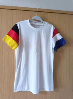 ルコック　メンズ　Tシャツ　フラッグカラー　 ホワイト　Lサイズ