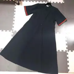 カットソーワンピース 赤緑ストライプ