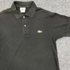 Lacoste フレンチラコステ　ブラック ポロシャツ