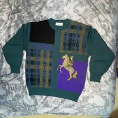 【未開封】ROYAL POLO チェック柄ニット Lサイズ