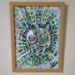 手描きアクリル画　八つ切サイズ一点もの