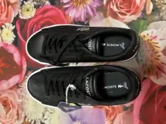 LACOSTE ブラック スニーカー