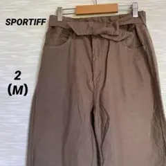 スポーティフ SPORTIFF ワイドパンツ【M】オフィスカジュアル きれいめ