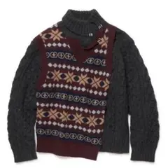 【入手困難】kolor カラー 20AW ドッキングニット 美品 超希少
