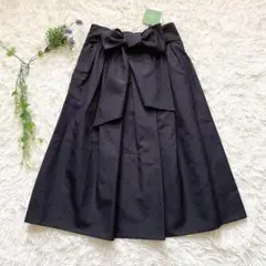 【タグ付き未使用品】ケイトスペード　リボンベルト付フレアスカート　40,700円