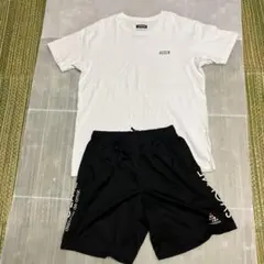 SVOLME TシャツＸＬ／ハーフパンツ黒ＸＬ　セット