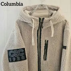 【希少】Columbia コロンビア フリース ボアジャケット ベージュ XL