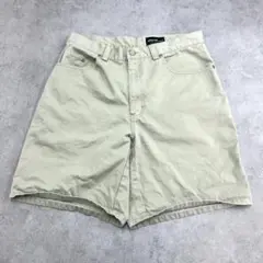 エディーバウアー　ショートパンツ　ハーフパンツ　無地　古着　ベージュ　W34