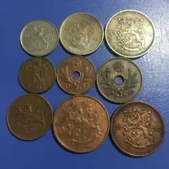 フィンランド コイン 9種類9枚 D