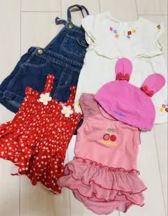 ミキハウス ベビー服セット 80-90 5点
